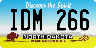 ND license plate IDM266