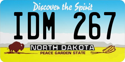 ND license plate IDM267