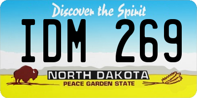 ND license plate IDM269