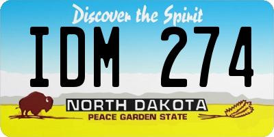 ND license plate IDM274