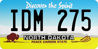 ND license plate IDM275