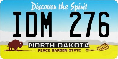 ND license plate IDM276