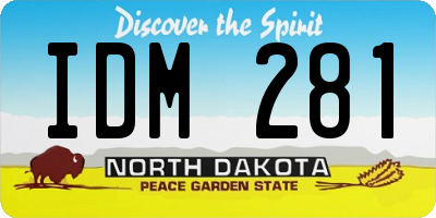 ND license plate IDM281
