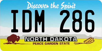 ND license plate IDM286