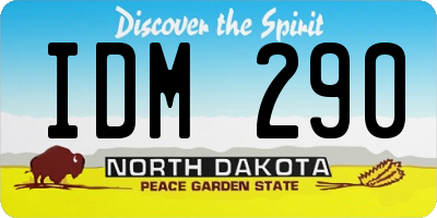 ND license plate IDM290
