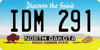 ND license plate IDM291