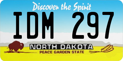 ND license plate IDM297