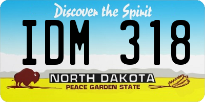 ND license plate IDM318