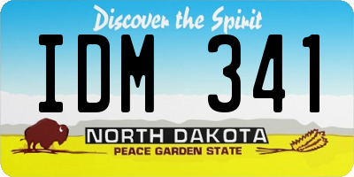 ND license plate IDM341