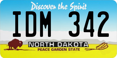 ND license plate IDM342
