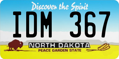 ND license plate IDM367