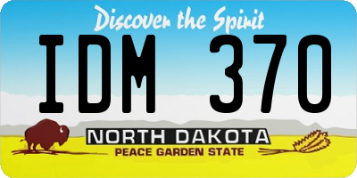 ND license plate IDM370