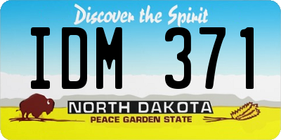 ND license plate IDM371