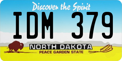 ND license plate IDM379
