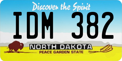ND license plate IDM382