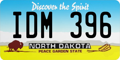 ND license plate IDM396