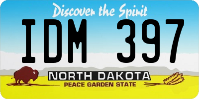 ND license plate IDM397