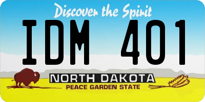 ND license plate IDM401
