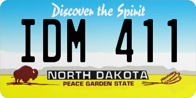 ND license plate IDM411