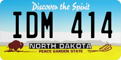 ND license plate IDM414