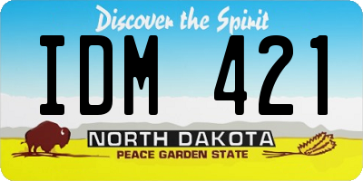 ND license plate IDM421