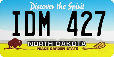 ND license plate IDM427