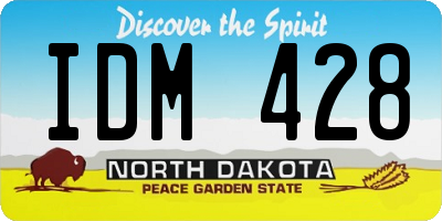 ND license plate IDM428