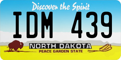 ND license plate IDM439