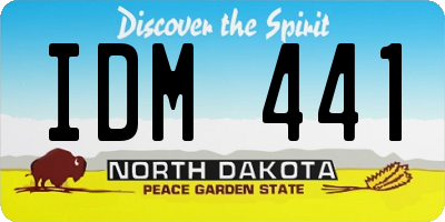 ND license plate IDM441