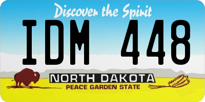 ND license plate IDM448