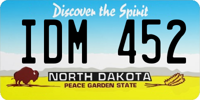 ND license plate IDM452