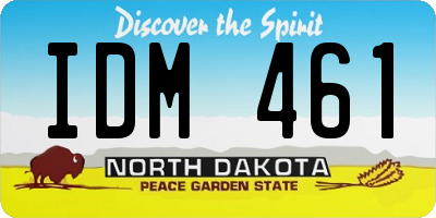 ND license plate IDM461