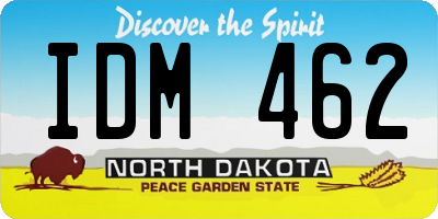 ND license plate IDM462