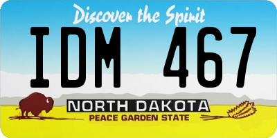ND license plate IDM467