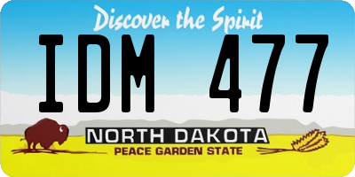ND license plate IDM477