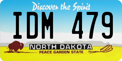 ND license plate IDM479