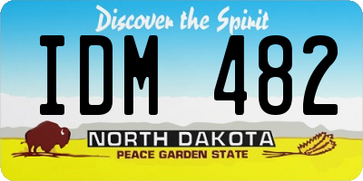 ND license plate IDM482