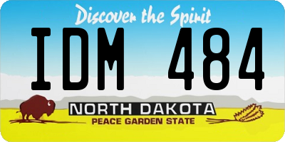 ND license plate IDM484