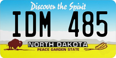ND license plate IDM485