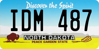 ND license plate IDM487