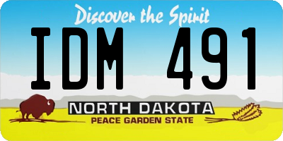ND license plate IDM491