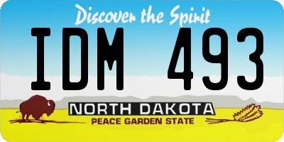 ND license plate IDM493
