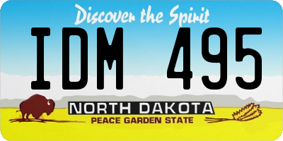 ND license plate IDM495