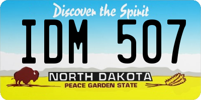 ND license plate IDM507