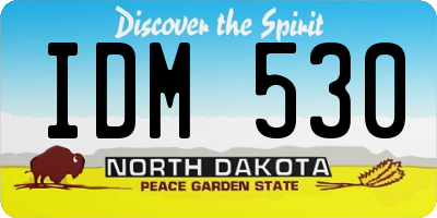 ND license plate IDM530