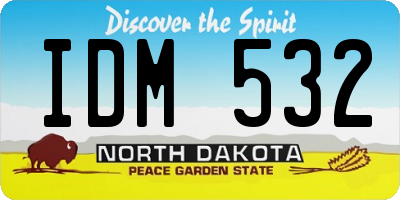 ND license plate IDM532