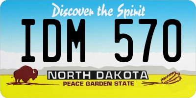 ND license plate IDM570
