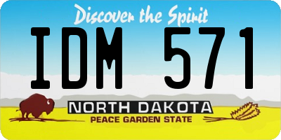 ND license plate IDM571