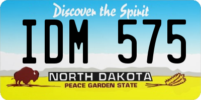 ND license plate IDM575