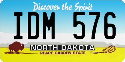 ND license plate IDM576